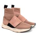 Balmain Pink Knit Fabric Cameron Sock Sneakers