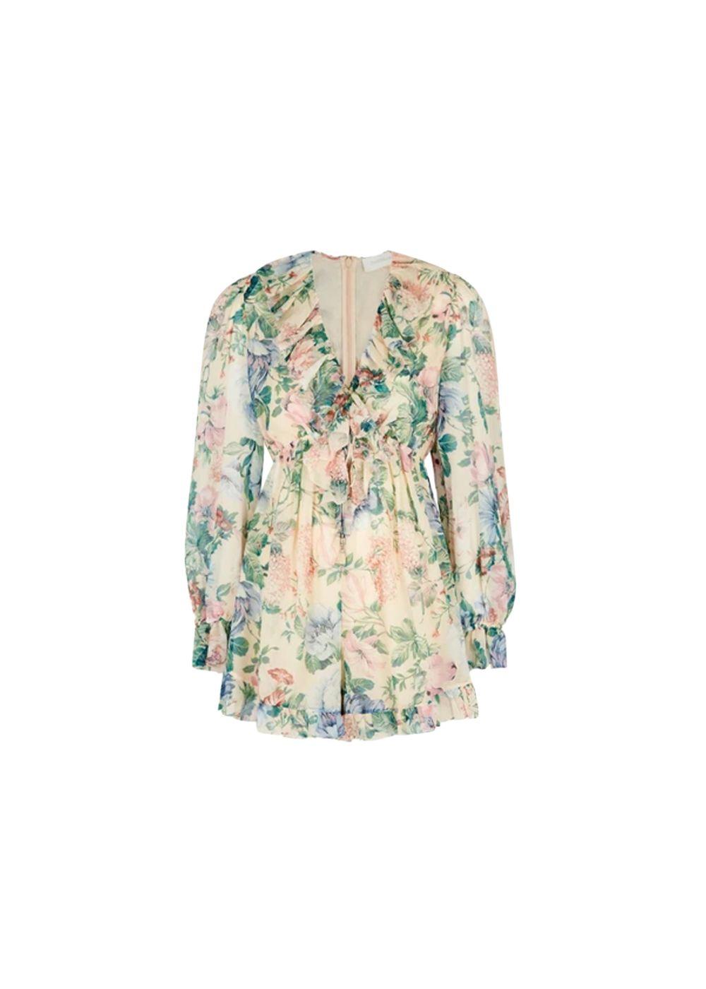 Verity Floral-print Georgette Playsuit