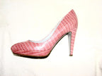 Sergio Rossi heather coloured crocodile print pumps