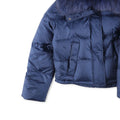 Yves Salomon Short Down Jacket With Fluffy Fox Trim