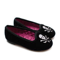 Ralph Lauren Black Velvet Skull Loafers