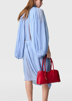 Stella McCartney Creponne Draped Silk-chiffon Midi Dress
