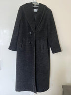 MaxMara Grey Alpaca Wool Coat