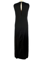 Catherine Quinn Black Silk Ruched Dress
