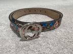 Kids 5Y Cartoon Print Slim GG Supreme Belt