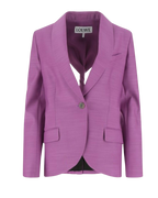Loewe Purple Wool And Silk Twisted Talo Blazer
