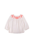 Kids Neon Embroidered Blush Top