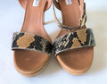 Fratelli Rossetti python-effect leather platform sandals