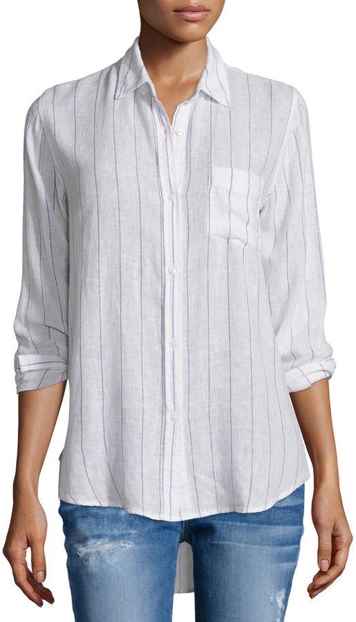 Rails Charli Skinny-Striped Shirt