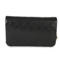 Chanel  Vintage Black Quilted Lambskin Full Flap Bag