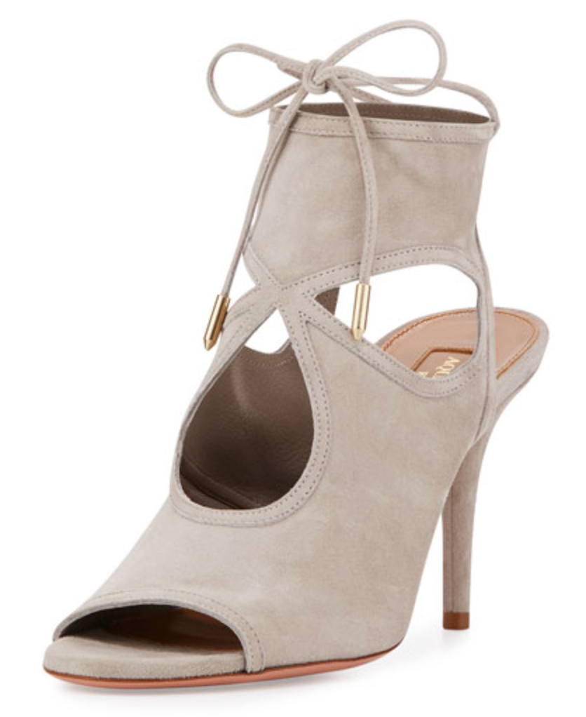 Light Grey Suede Sexy Thing 85mm Sandals