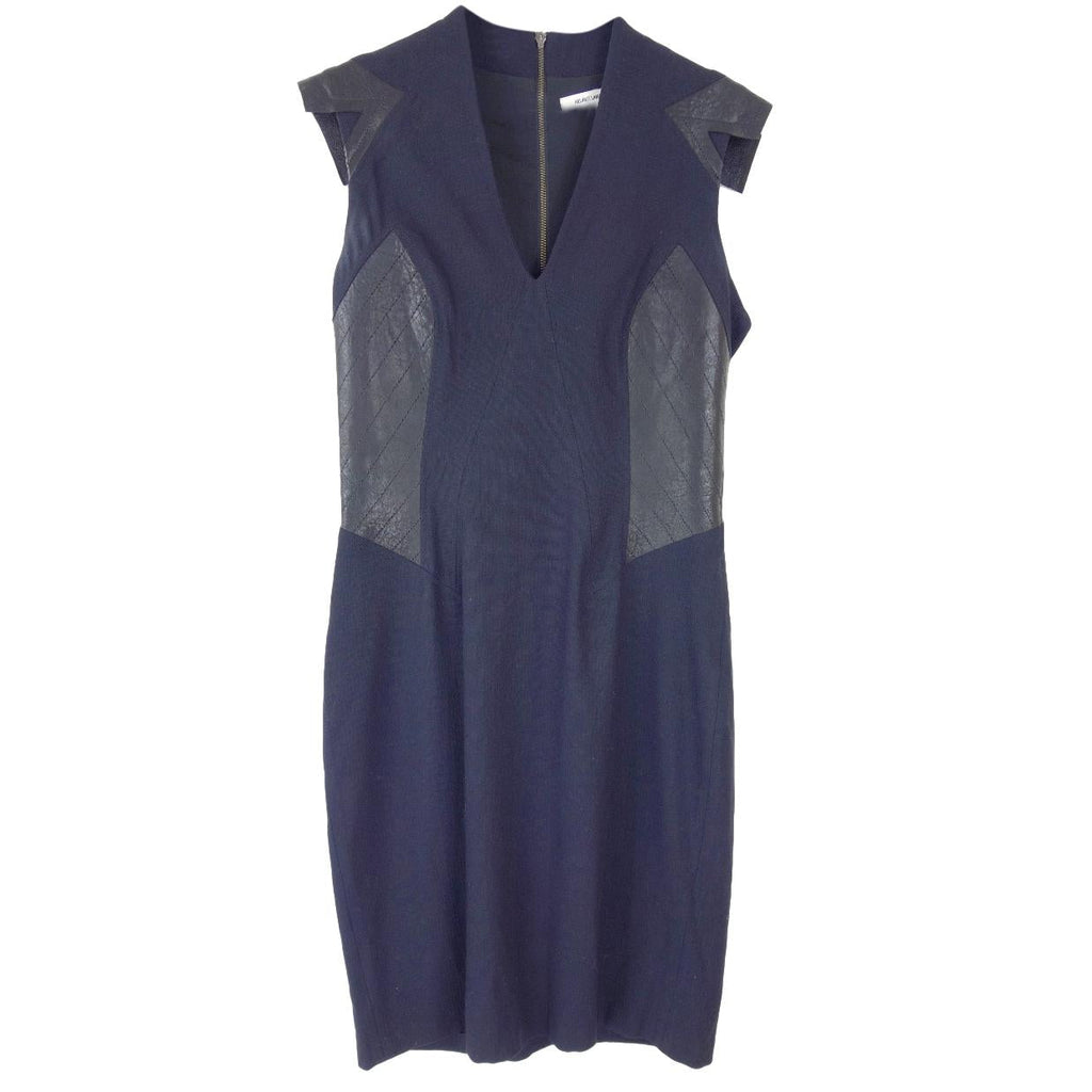 Helmut Lang contrast-panel dress