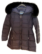 Prada Fur Trimmed Hood Puffer Coat