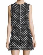 Sleeveless Polka-Dot Popover Dress