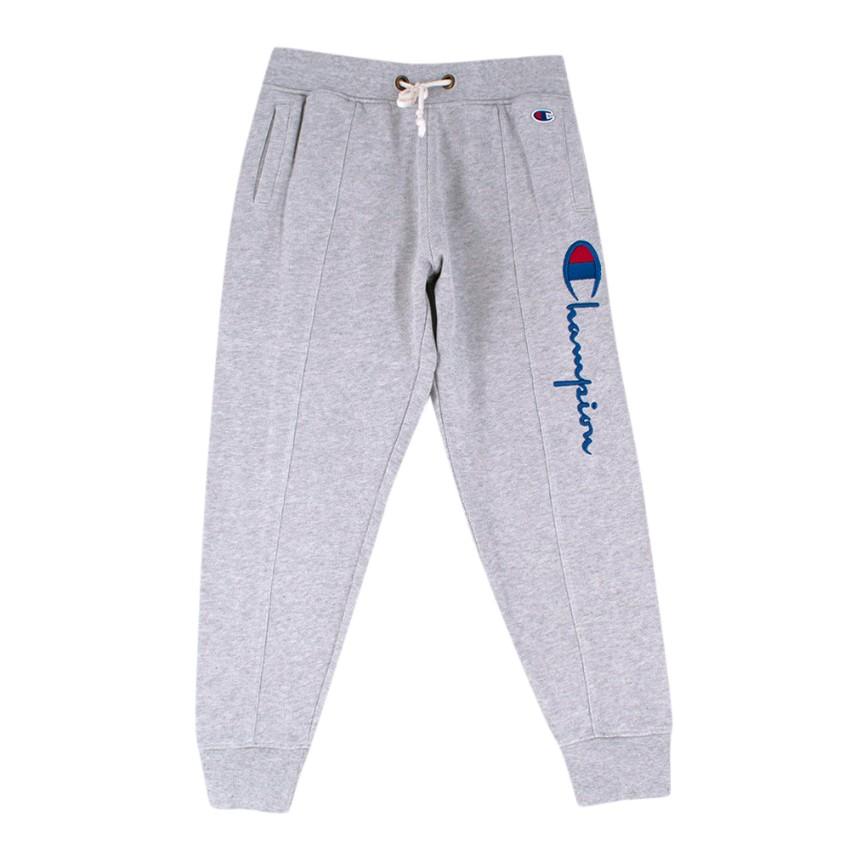 Champion Grey Cotton Logo Joggers