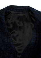 The Row Black and Blue Embroidered Glitter Jacket