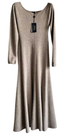 Ralph Lauren Polo Beige Cashmere Midi Dress