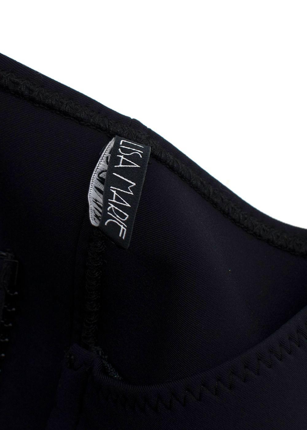 Lisa Marie Black 'The Farrah' Long Sleeve Maillot Bodysuit