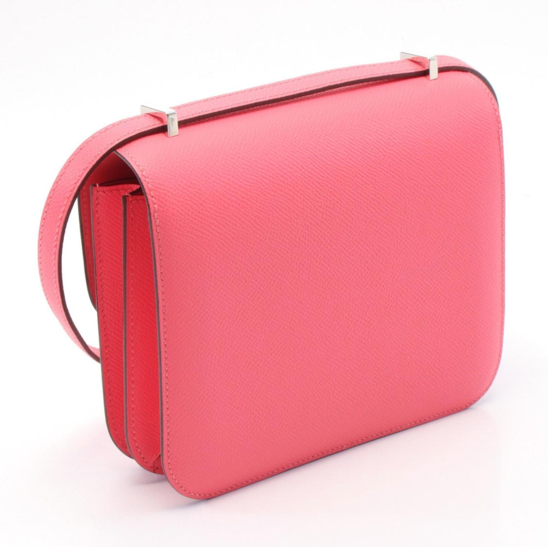 Hermès Pink Epsom Leather Constance 18
