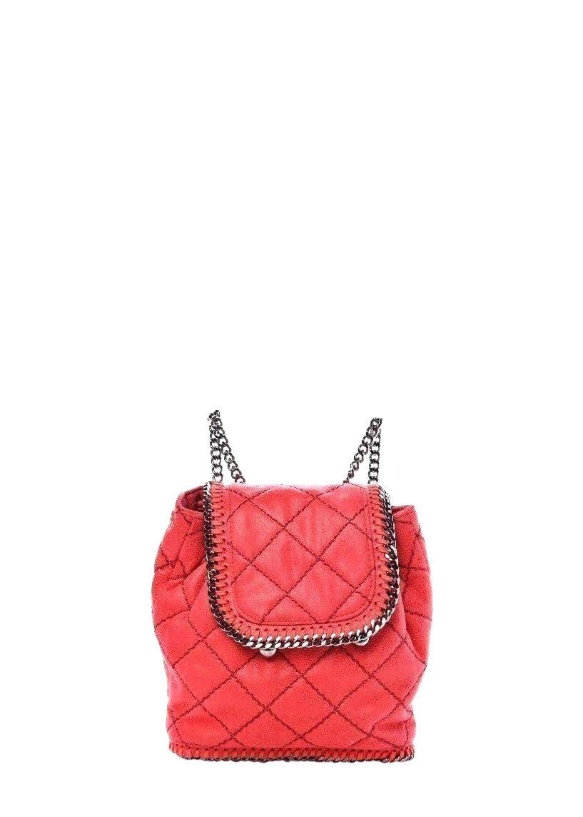 Stella McCartney Red Mini Falabella Backpack
