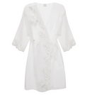 Carine Gilson Lace-Appliqué Sheer Kimono