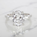 Verde 3ct IGI Certified Lab-grown Oval Cut VS2 Diamond Ring
