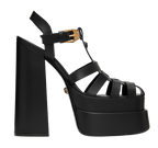 Black La Medusa Platform Sandals