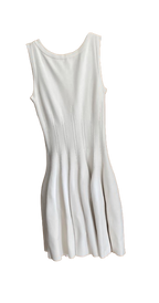 Alaia White Fit And Flare Dress