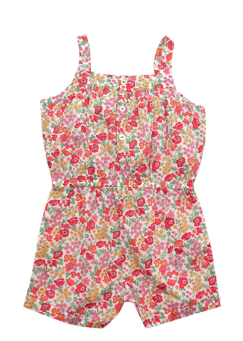 Jacadi Paris Kids Cotton Floral Playsuit