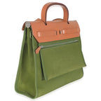 Hermès Vache Hunter Toile Herbag Zip 31 PHW