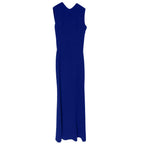 Victoria Beckham Blue Sleeveless Gown