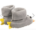 Stella McCartney Grey Merino Wool Dragon BabyGrow, Hat & Booties