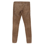 Current Elliott Brown Corduroy Leopard Print Jeans