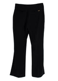 La Mania Black Kick Flare Trousers