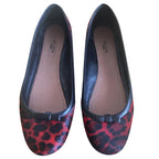 Alaia calf hair ballerina flats