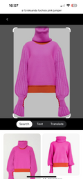 Roksanda Hot Pink/Red Wool Jumper