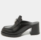 Hermes Black Constance Mules