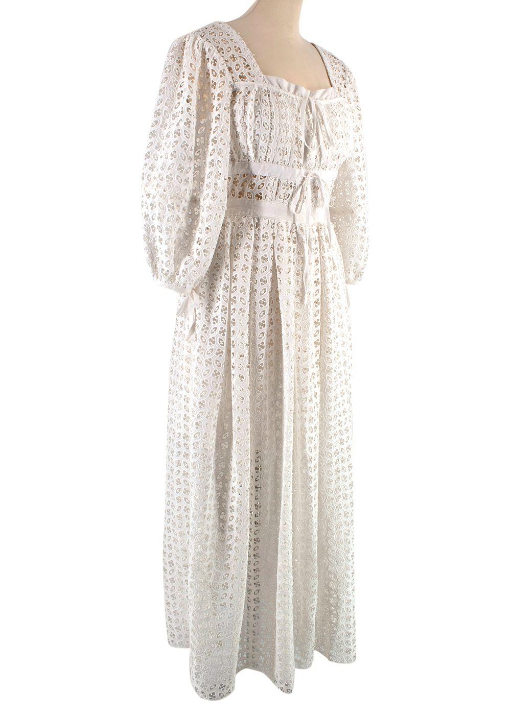 White Broderie Anglaise Dress