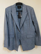 Blue Dusk Heather One-button Blazer
