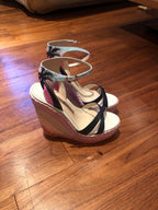 Sophia Webster Lucita Malibu leather wedge sandals
