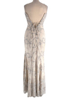 Baracci Ivory Sequin Embellished Gown