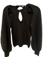 Chloe Black Cutout Jumper