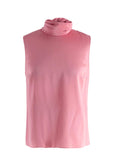Roksanda Pink Sleeveless Silk Blouse with Neck Tie