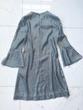 silver lurex mini dress