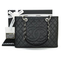 Chanel Black Caviar Leather Grand Shopper Tote