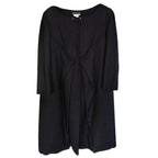 Alberta Ferretti cotton black winter coat