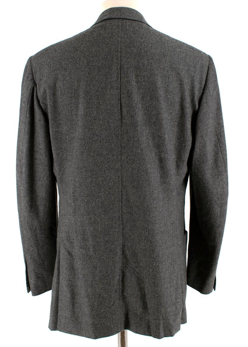 Corneliani Men's Grey Virgin Wool Single Breasted Suit