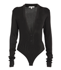 Nensi Dojaka Semi-Sheer Ribbed Bodysuit