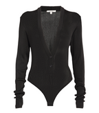 Nensi Dojaka Semi-Sheer Ribbed Bodysuit