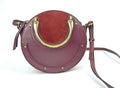 Chloe Burgundy/Red Suede & Leather Pixie Crossbody Bag